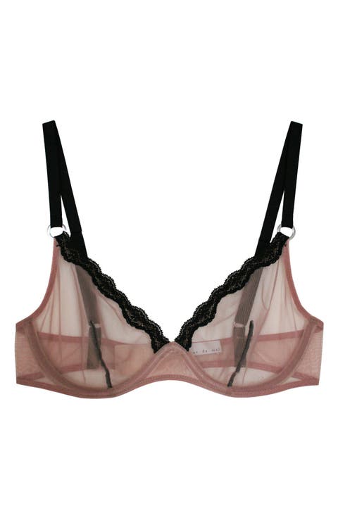 Fuller Cup Sheer Tulle Demi Bra