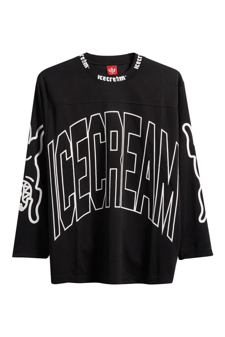 Hyperdrive Oversize Long Sleeve Graphic T-Shirt, Alternate, color, BLACK