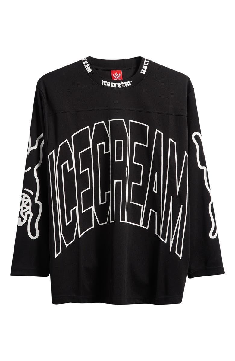 ICECREAM Hyperdrive Oversize Long Sleeve Graphic T-Shirt, Main, color, Black