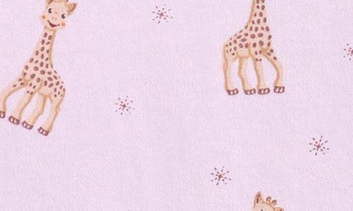Kissy Kissy Kids' Sophia La Giraffe Print Fitted Two-piece Pajamas In Pink
