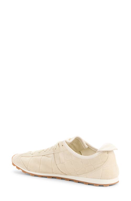 Jacquemus Suede Tennis Sneaker In Neutral
