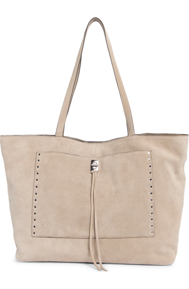 Rebecca Minkoff Darren Pocket Tote, Main, color, Truffle