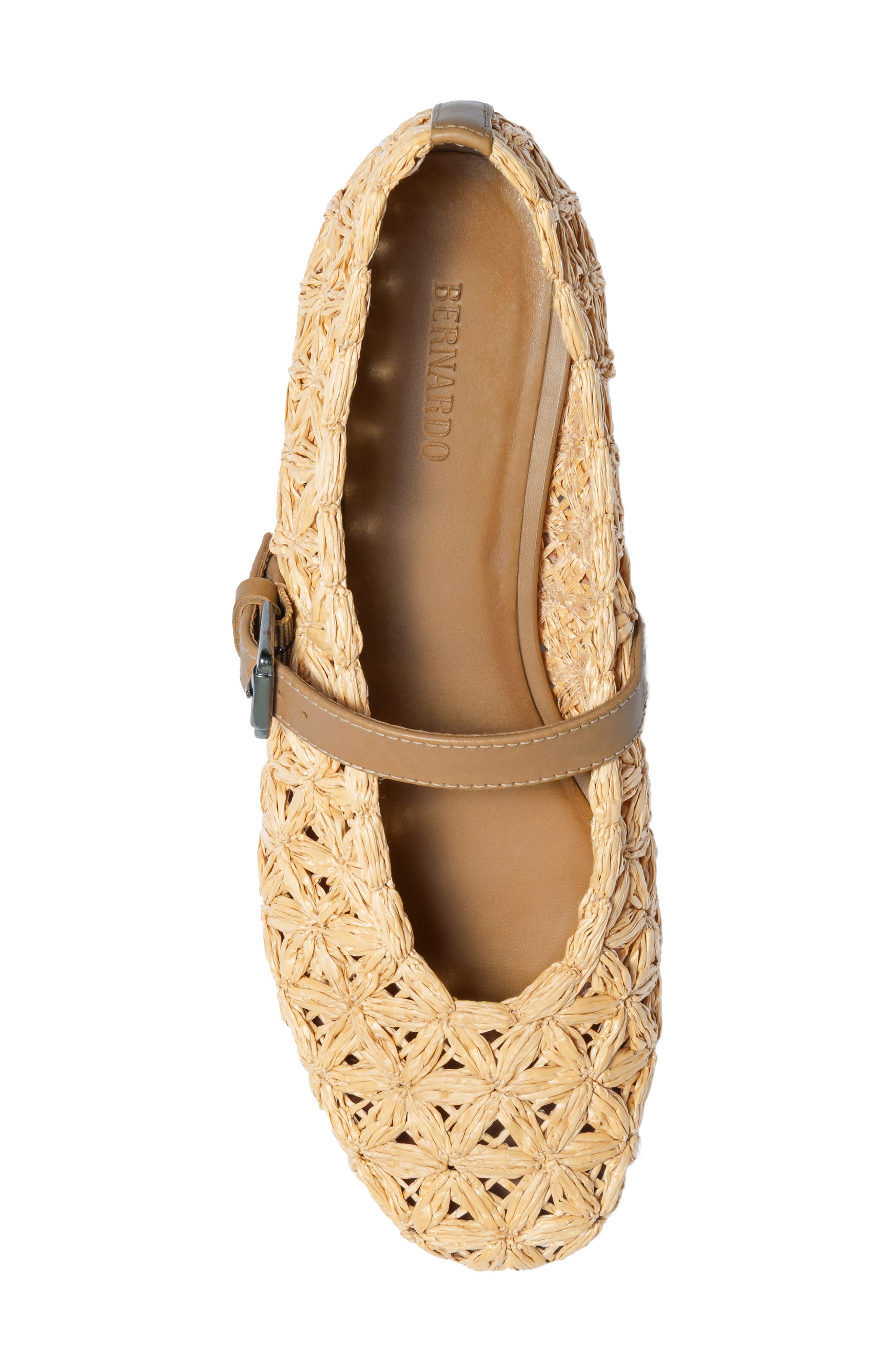 Borden Raffia Mary Jane Flat, Alternate, color, LIGHT NATURAL RAFFIA