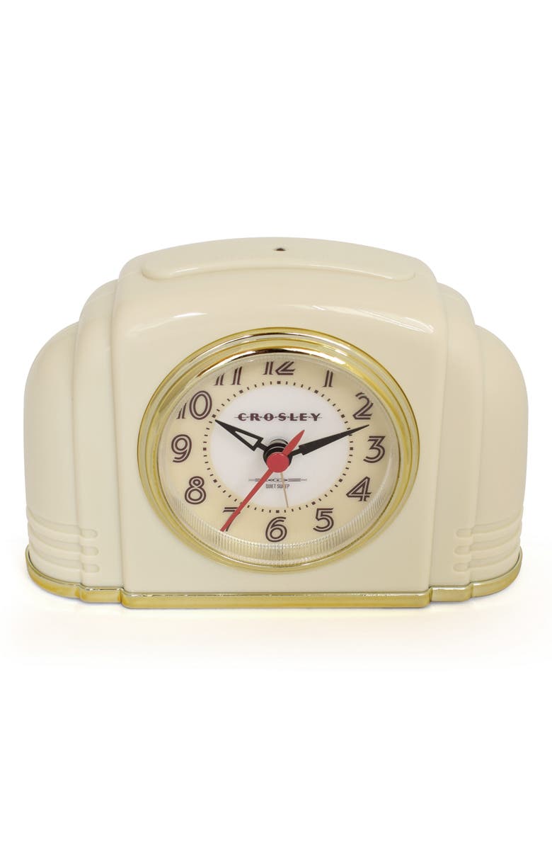CROSLEY Vintage Bakelite Alarm Clock, Alternate, color, Off White