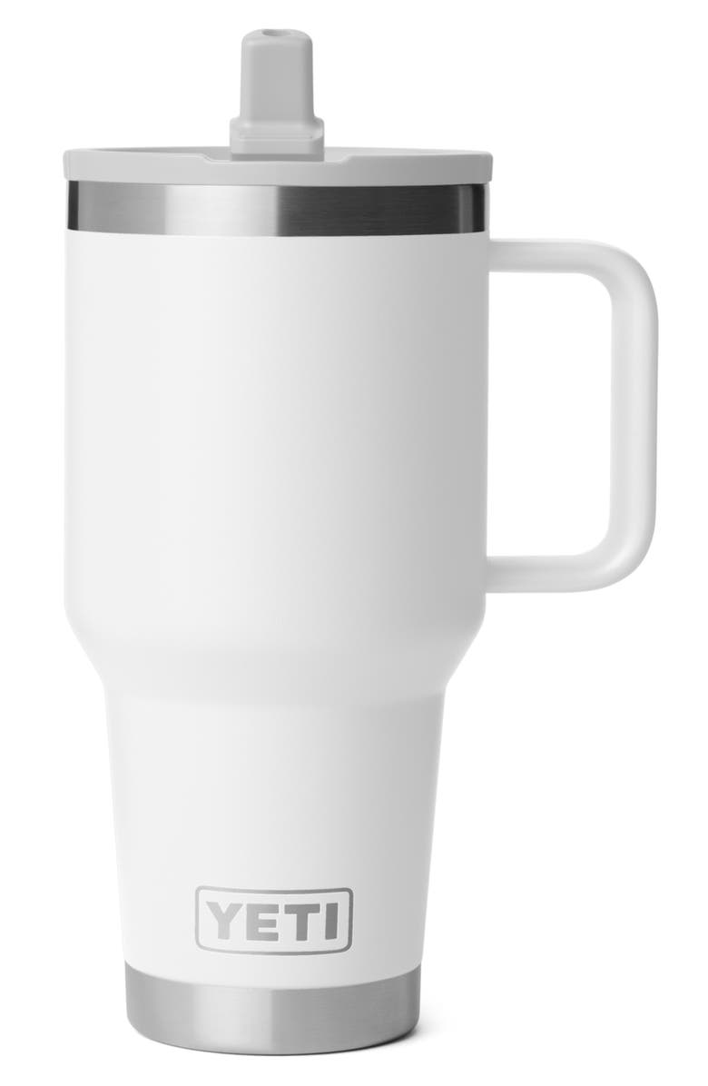 YETI Rambler 30-Ounce Travel Straw Mug, Alternate, color, White