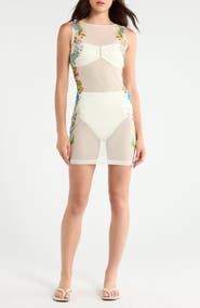Hutch Shaylee Floral Cover-up Minidress