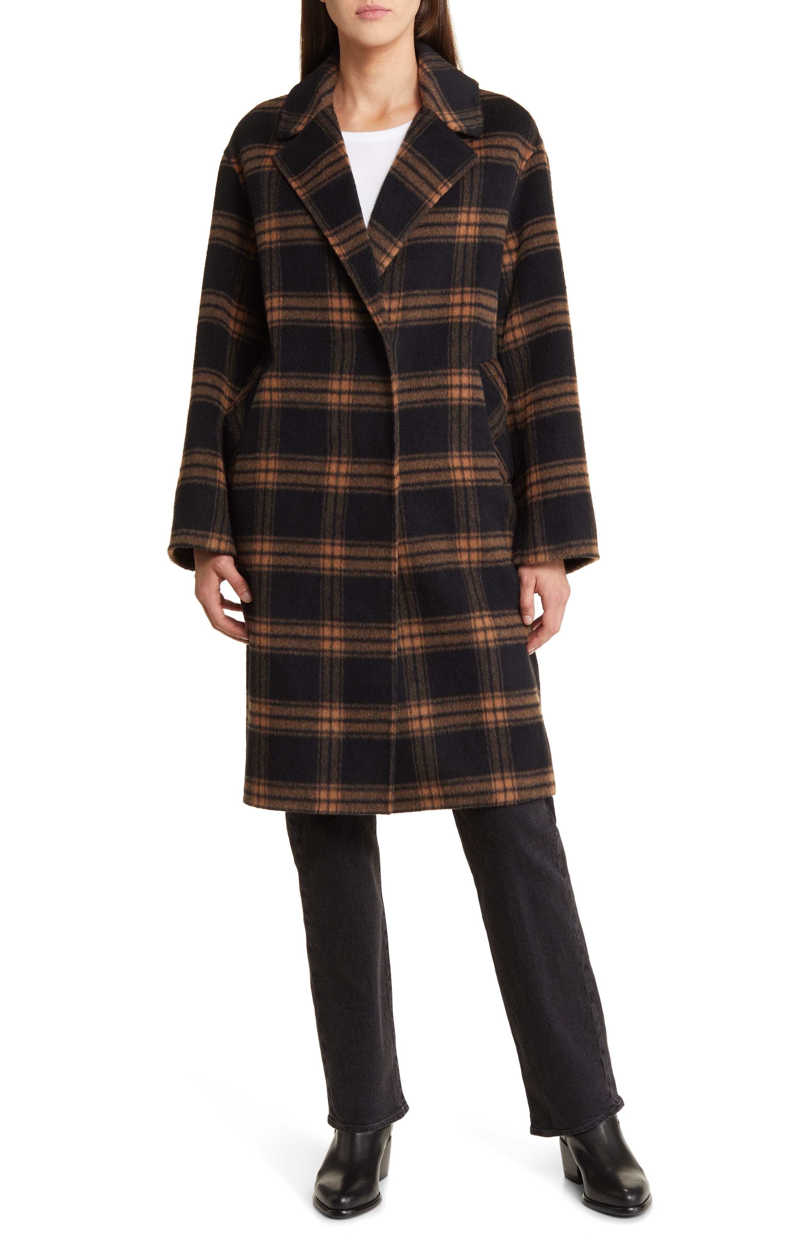 Rails Lore Plaid Wool Blend Coat