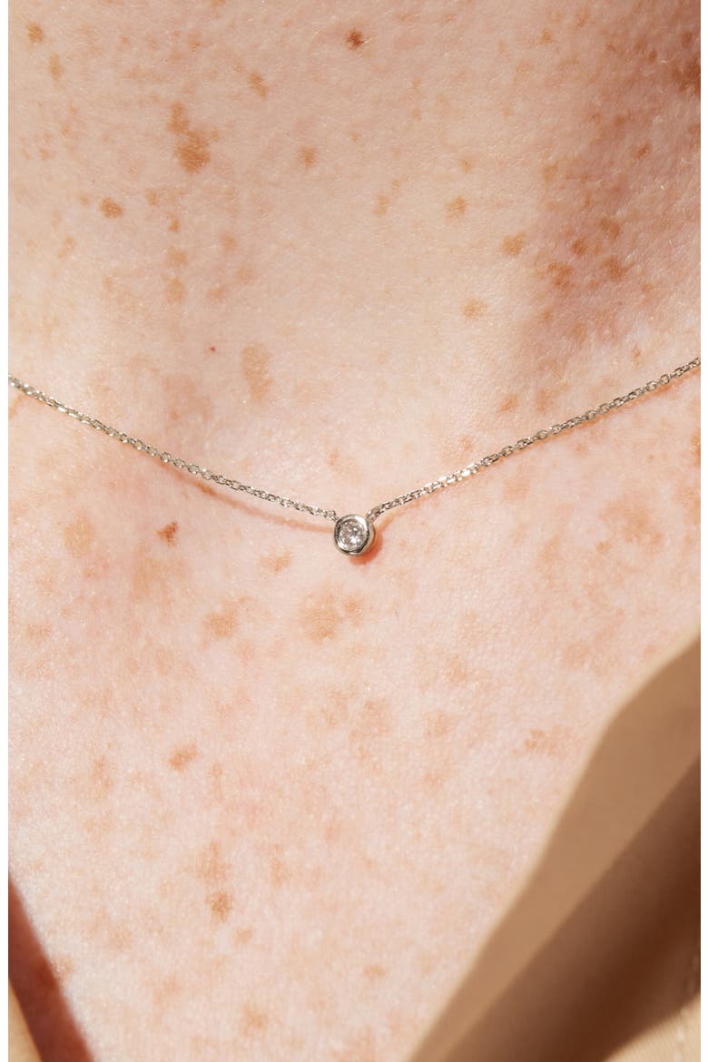 White Gold Necklace - White Gold Diamond Necklace, Alternate, color, White Gold