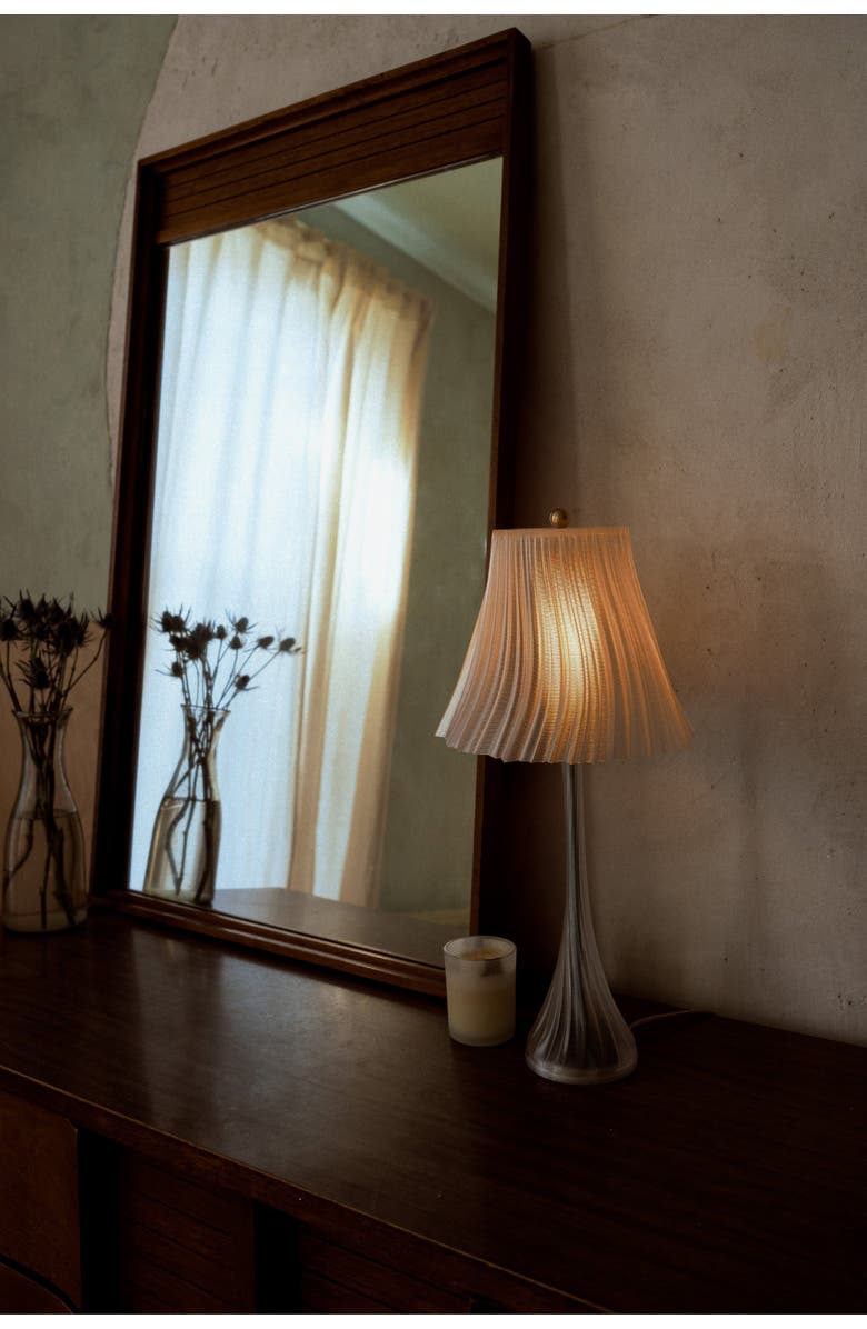 WOOJ DESIGN Pleat Lamp, Alternate, color, Clear