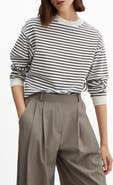 MANGO Stripe Sweatshirt