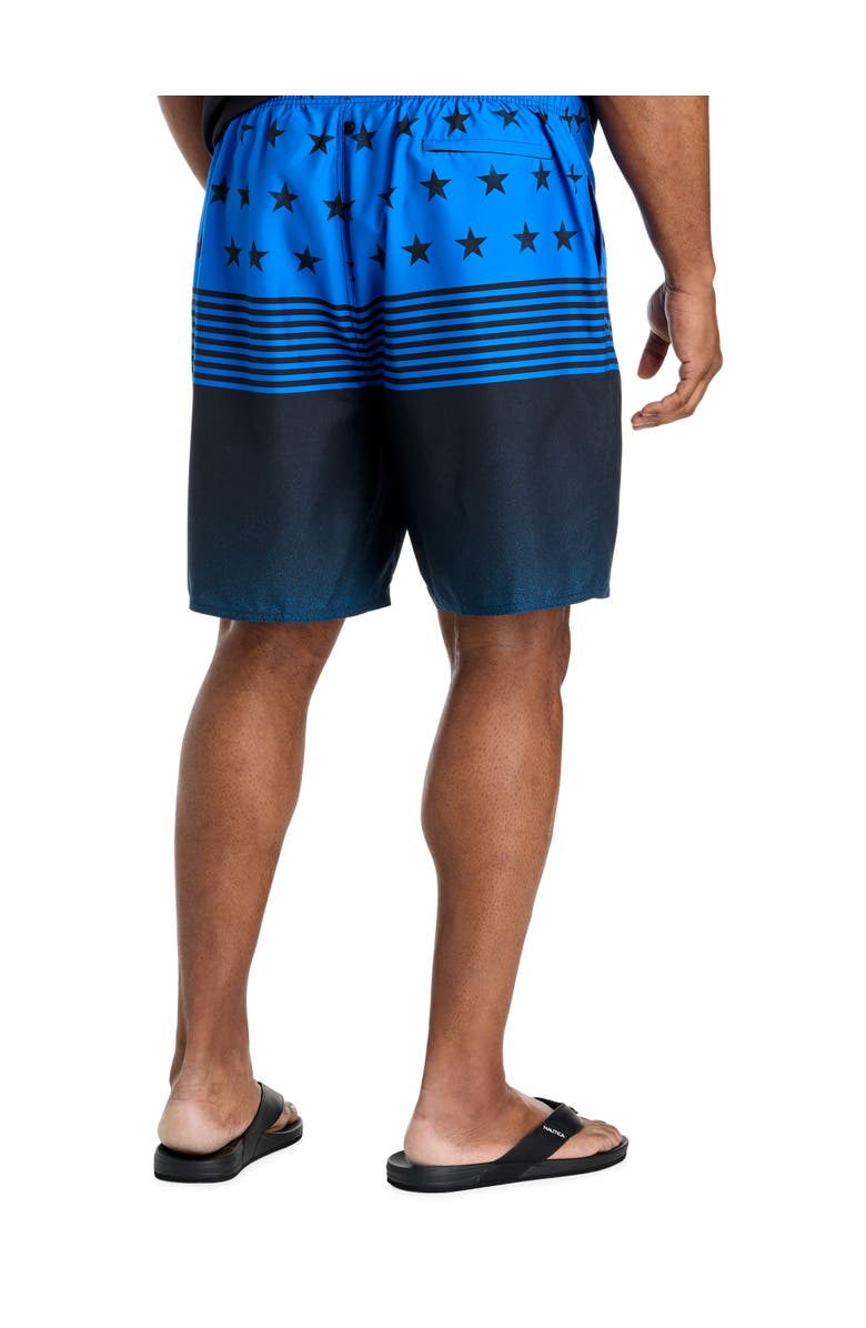 Harbor Bay by DXL Big & Tall Patriotic Board Shorts, Alternate, color, Blue Multi