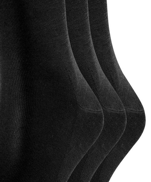 Falke Tiago Cotton Dress Socks In Black