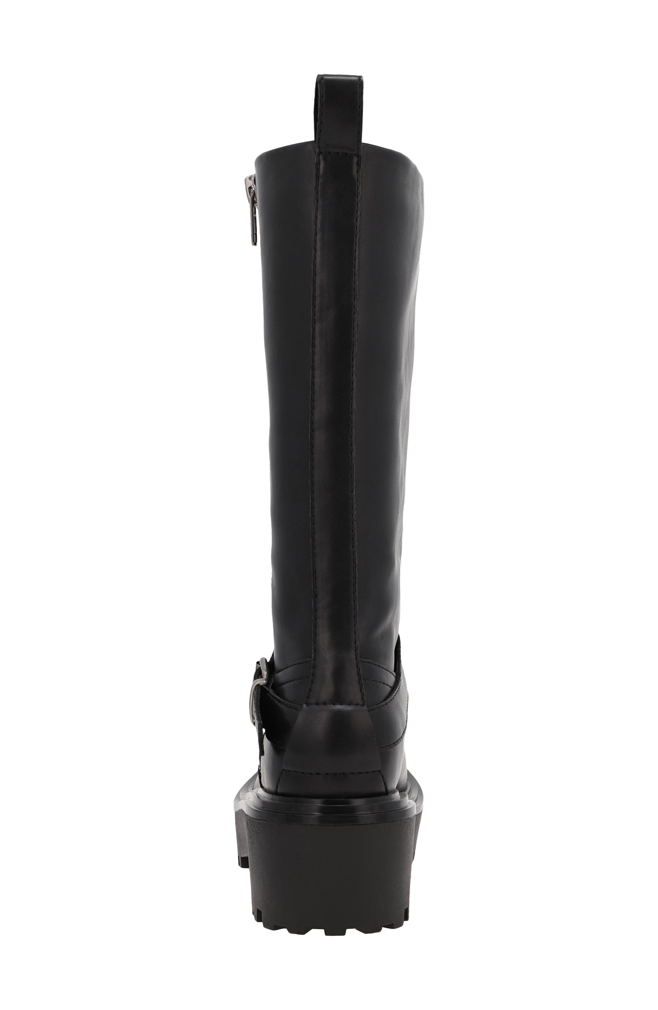 Callahan Knee High Boot, Alternate, color, BLACK PULL