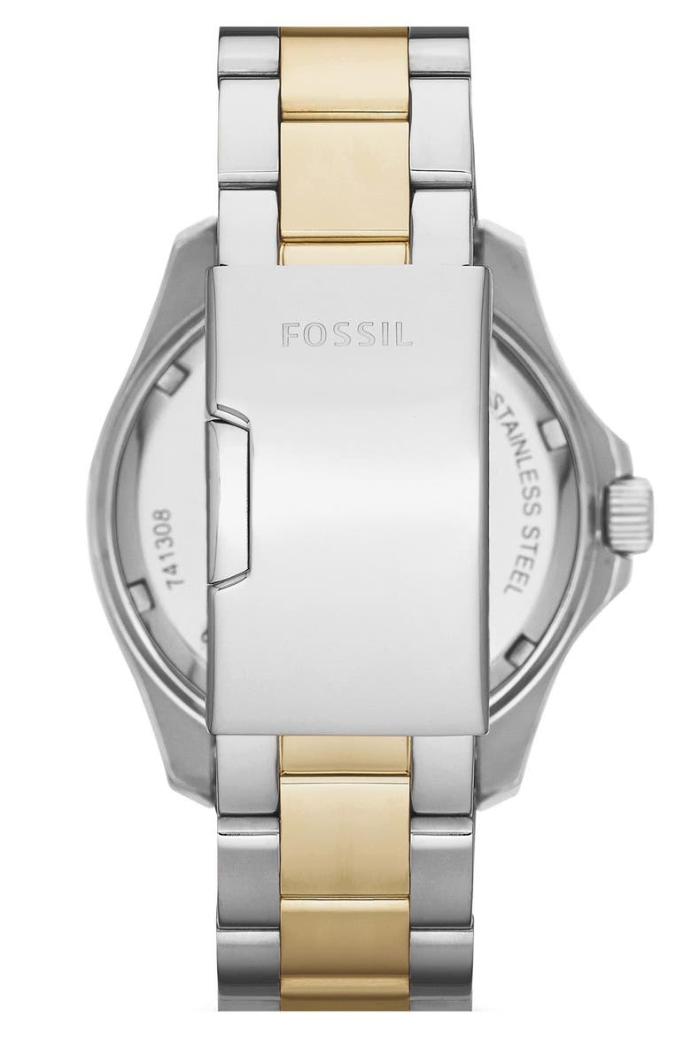 'Cecile' Multifunction Bracelet Watch, 40mm, Alternate, color, SILVER/ GOLD