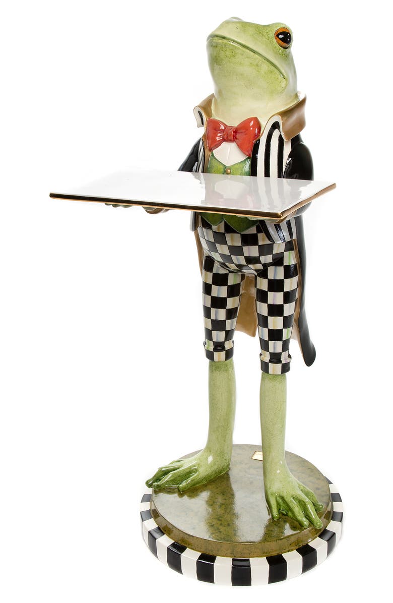 MACKENZIE CHILDS Fergal The Frog Butler Figurine, Main, color, Multi