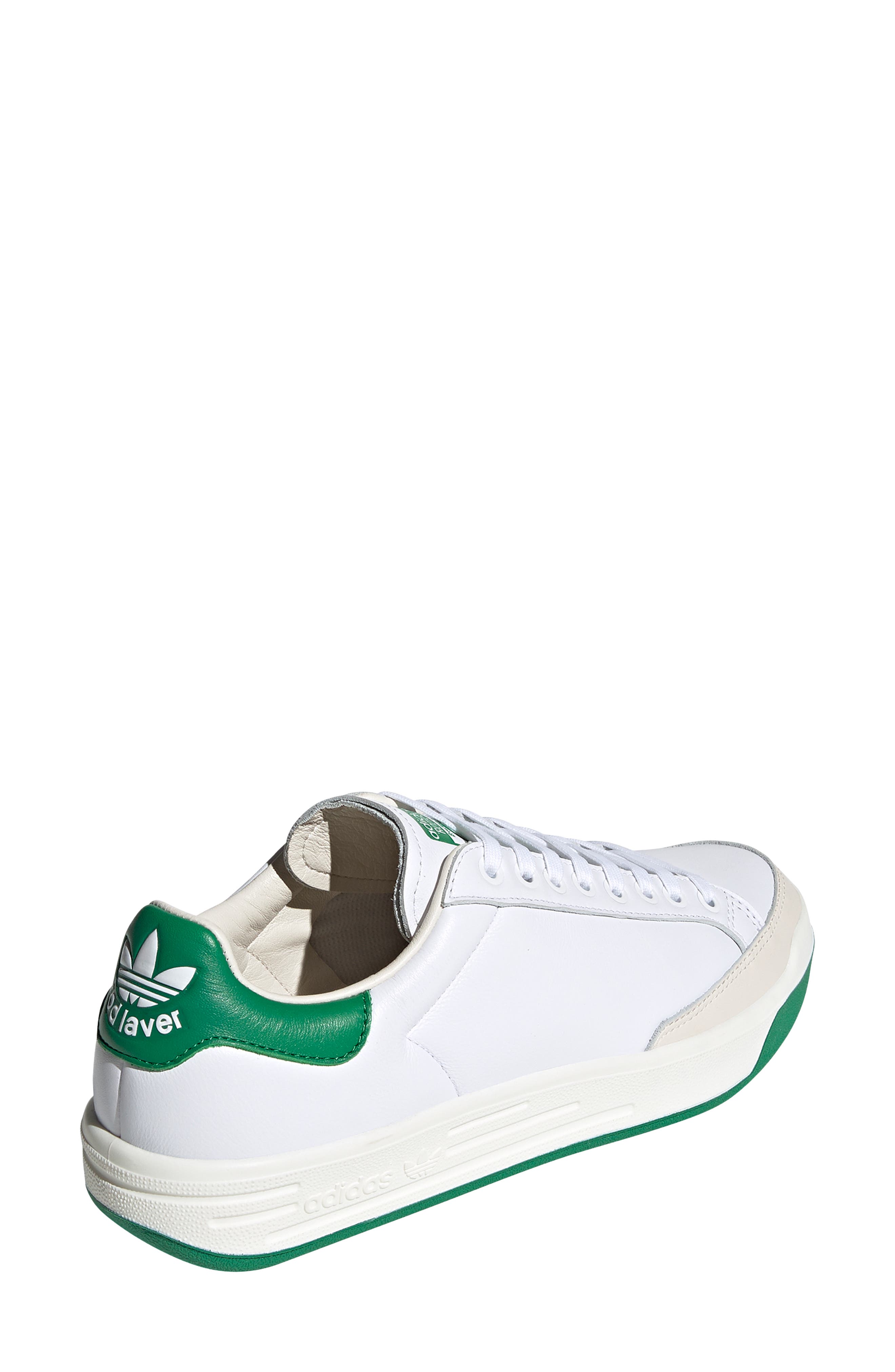 adidas Rod Laver Vintage Leather Sneaker, Alternate, color, 