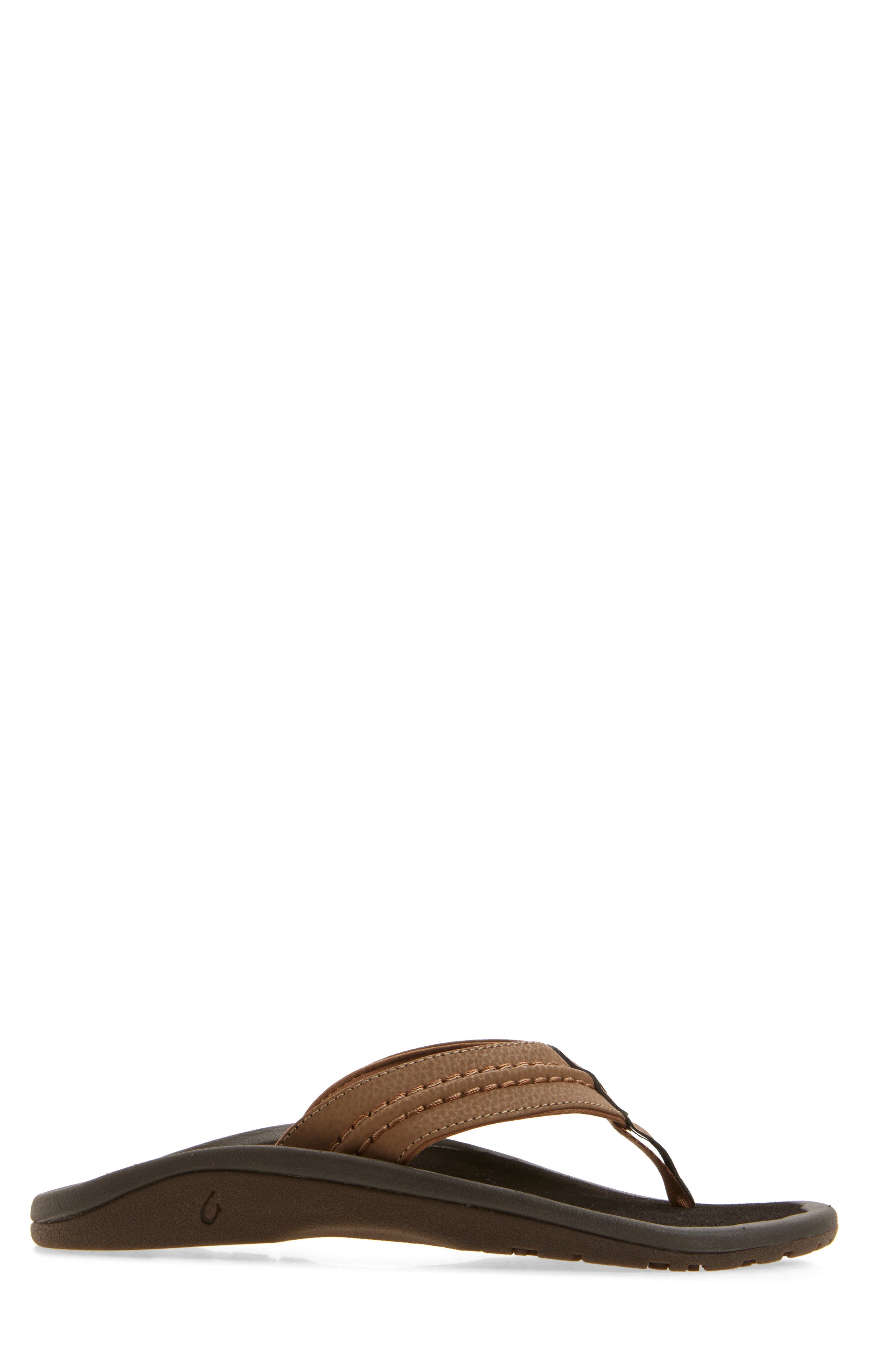 OluKai Hokua Flip Flop, Alternate, color, Rock / Black