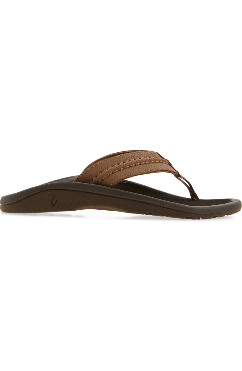 OluKai Hokua Flip Flop, Alternate, color, Rock / Black