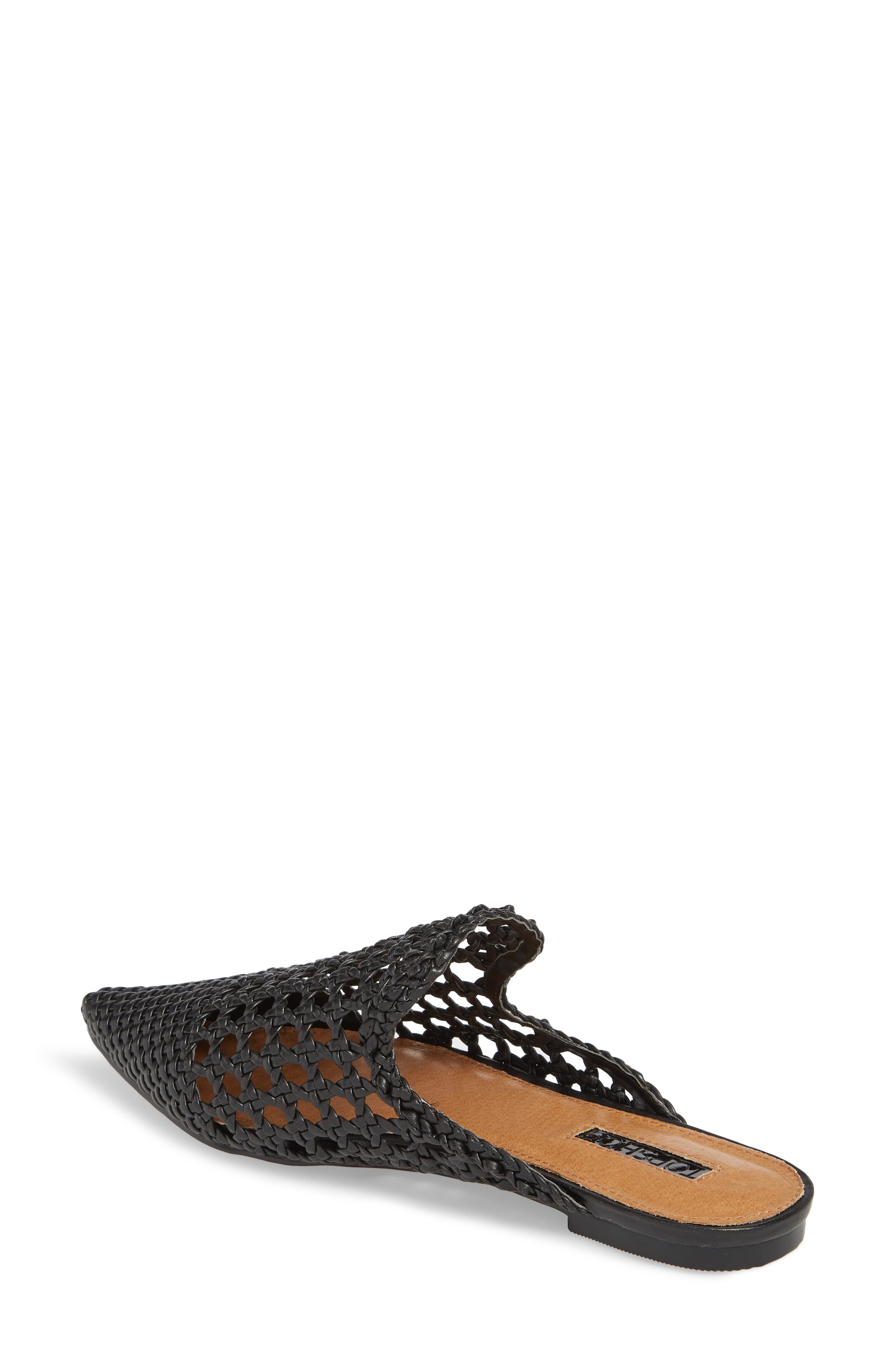 Topshop Knot Woven Mule, Alternate, color, 