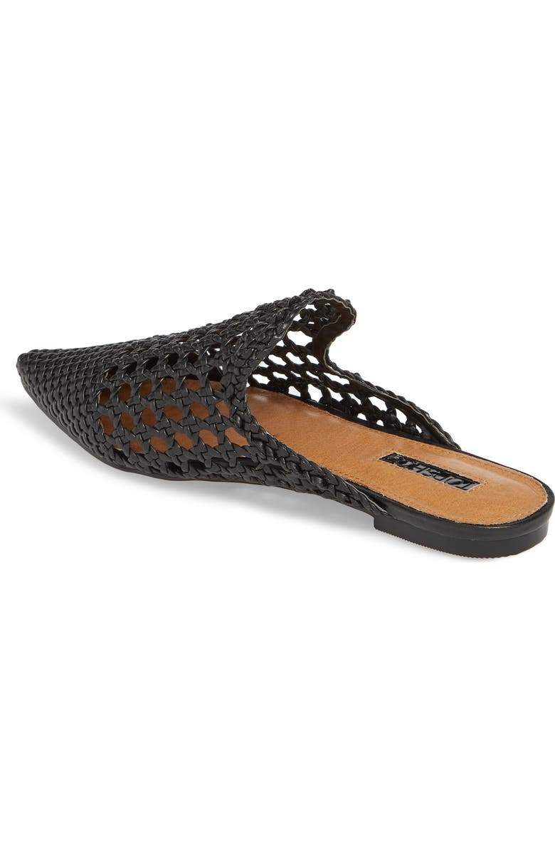 Topshop Knot Woven Mule, Alternate, color,