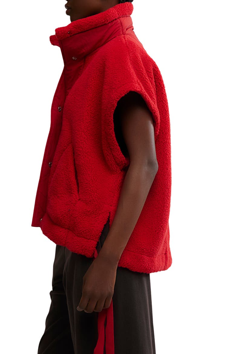 FP Movement Scout It Out Fleece Vest, Alternate, color, CRANBERRY