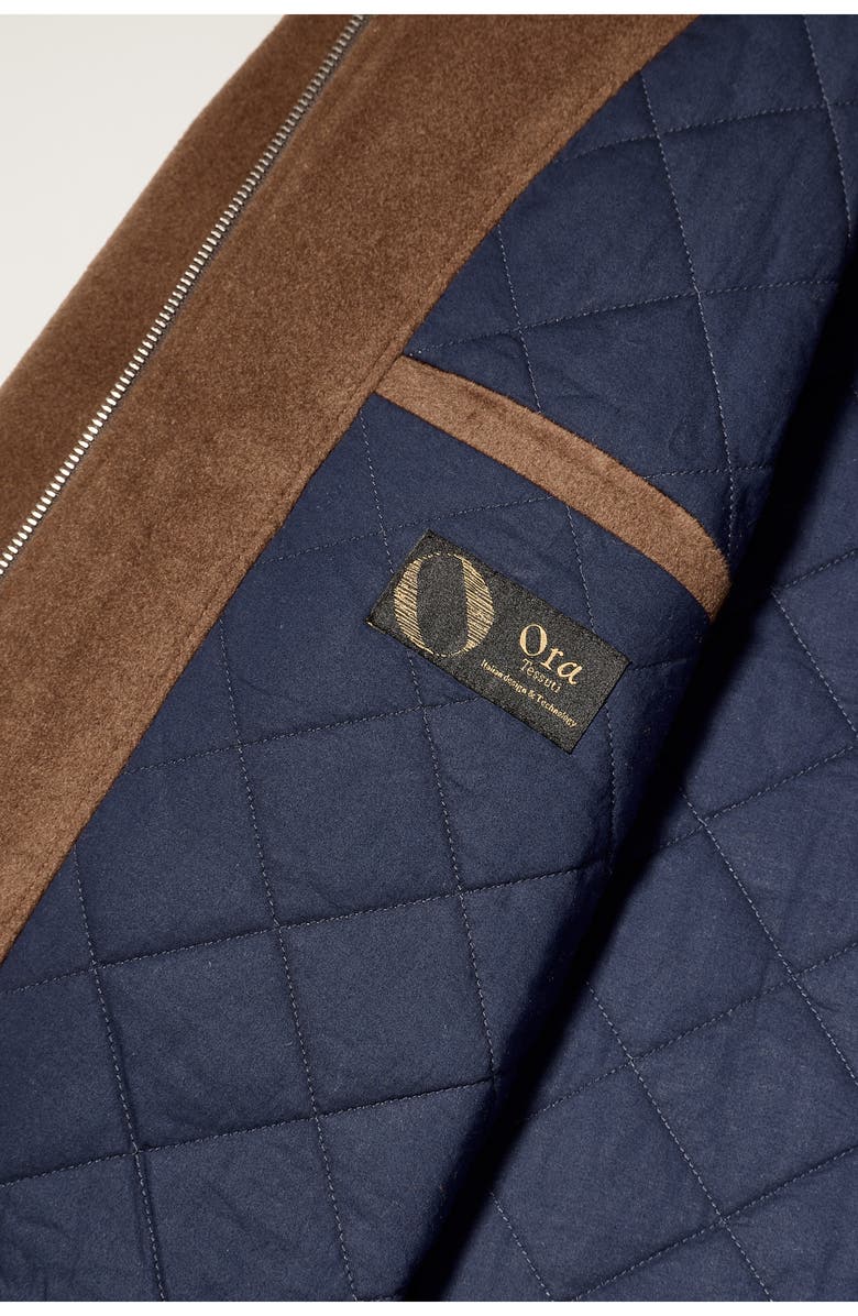 Bonobos Wool Blend Bomber Jacket, Alternate, color, Brown