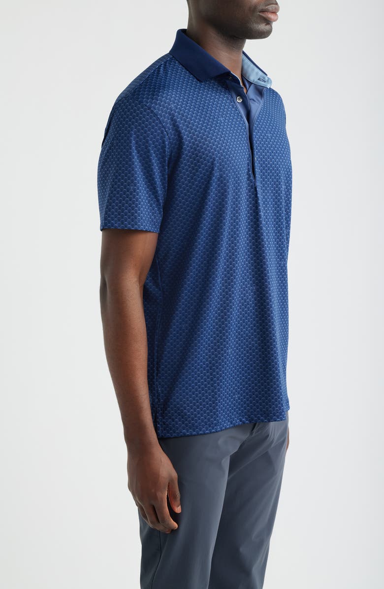 Greyson Ponderous Wolf Performance Golf Polo, Alternate, color, Maltese Blue