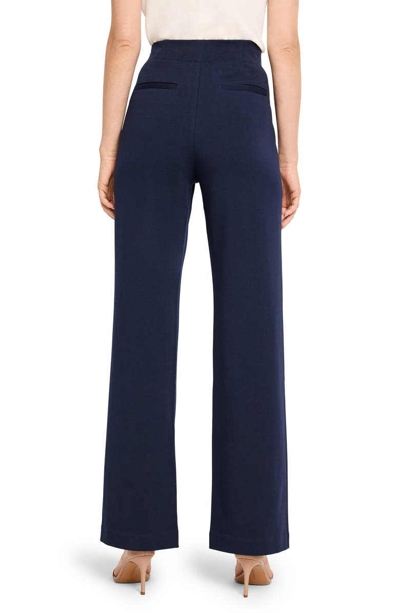 NIC+ZOE Pintuck Pleated Wide Leg Knit Pants, Alternate, color,