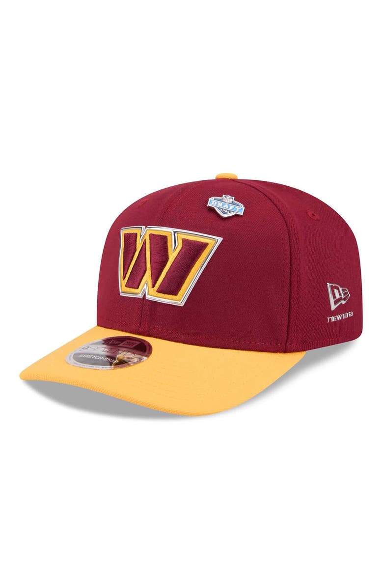Men's New Era  Burgundy/Gold Washington Commanders 2026 NFL Draft 9SEVENTY Adjustable Hat, Main, color, Burgundy