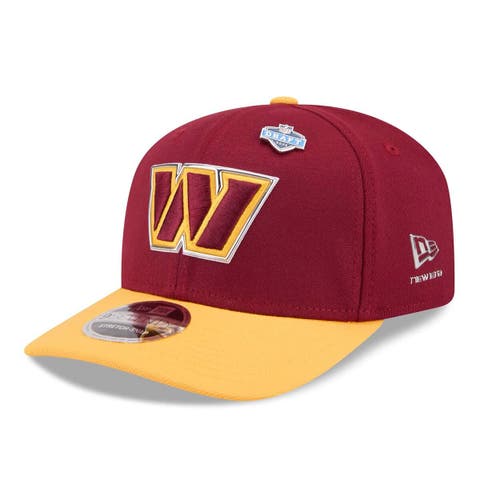 Men's New Era  Burgundy/Gold Washington Commanders 2026 NFL Draft 9SEVENTY Adjustable Hat