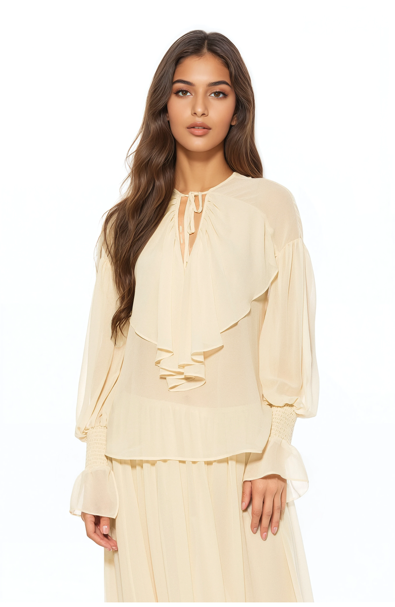 Alexia Admor Serelise Blouse, Alternate, color, Ivory