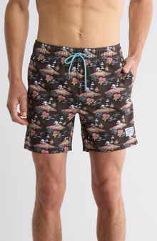 BEACH BROS Volcano Clouds Swim Trunks