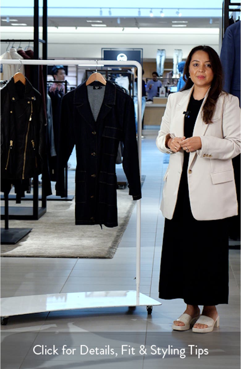 Canyon Long Sleeve Denim Minidress, sales video thumbnail