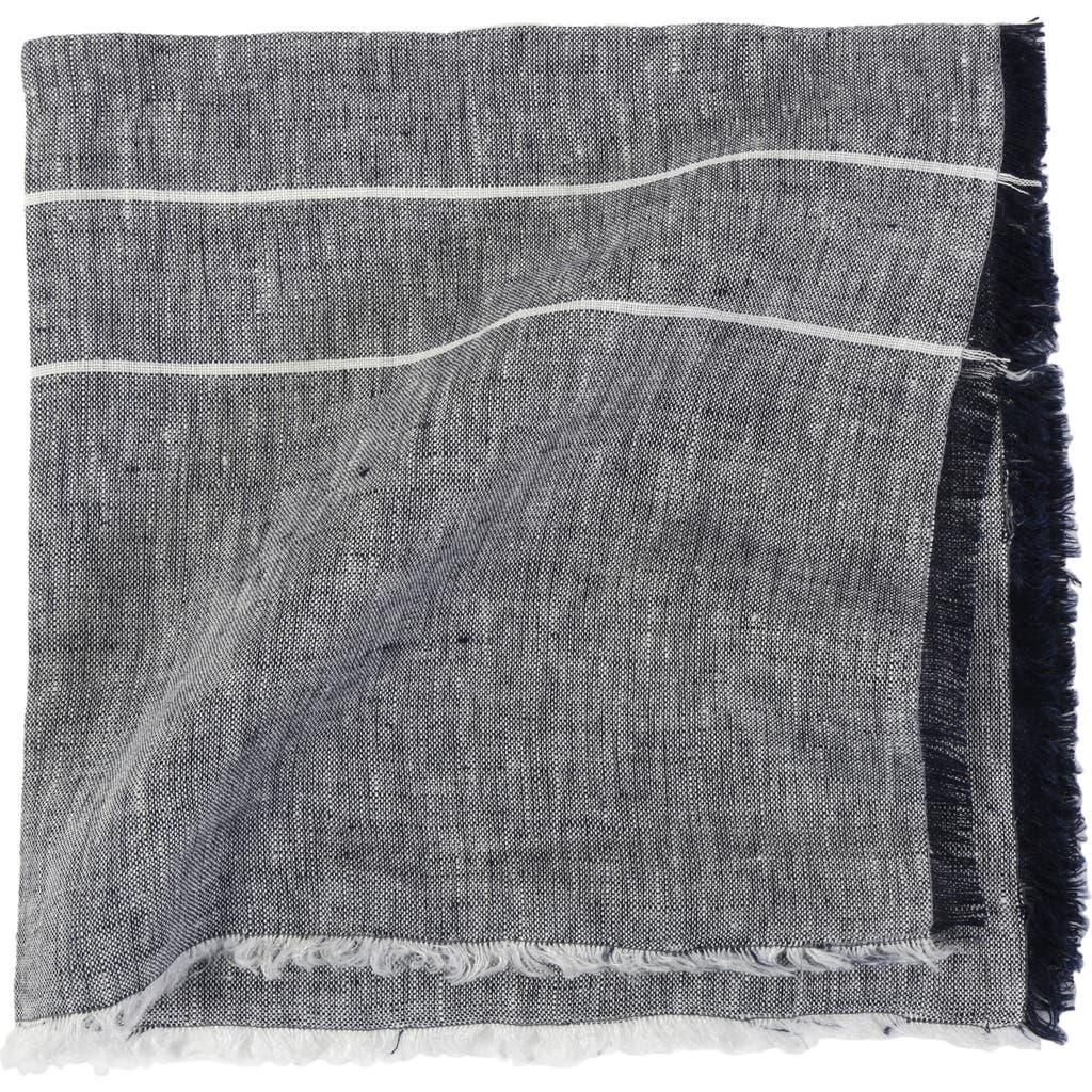 Pom Pom At Home Sonoma Set Of 4 Linen Napkins In Navy