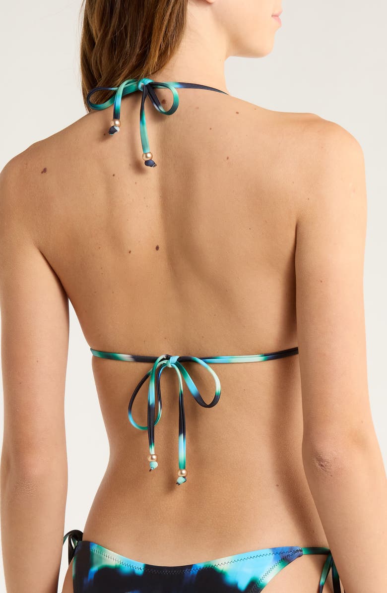 Kulani Kinis Ring Halter Bikini Top, Alternate, color, Ocean Mischief