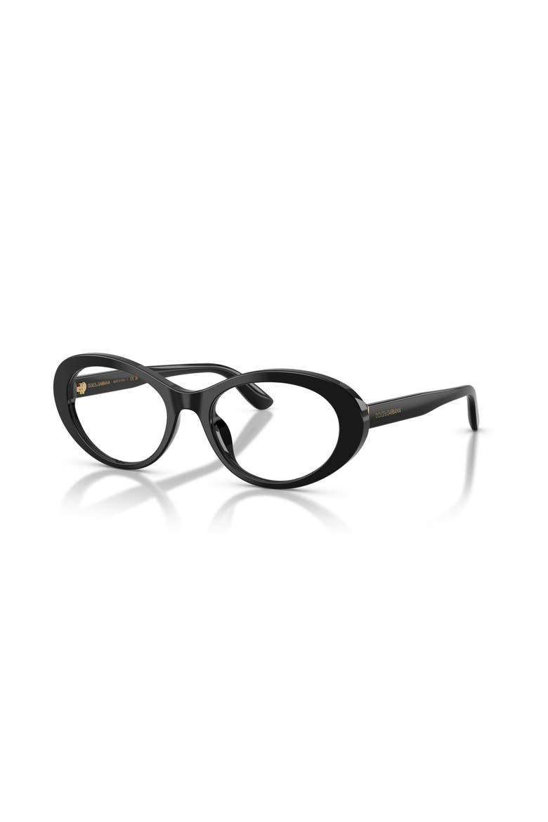 53mm Oval optical glasses, Main, color, Black