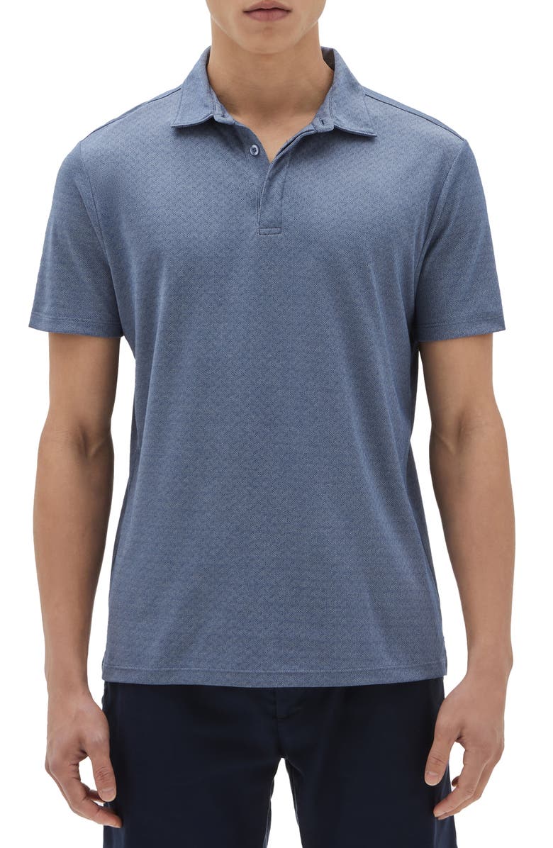 Robert Barakett Burley Geo Jacquard Polo, Main, color,