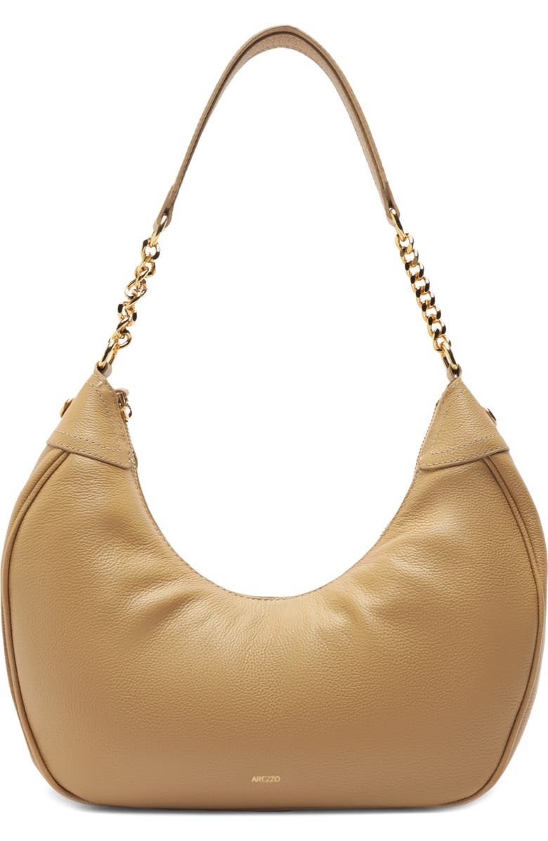 Arezzo Large Elena Leather Hobo, Main, color,