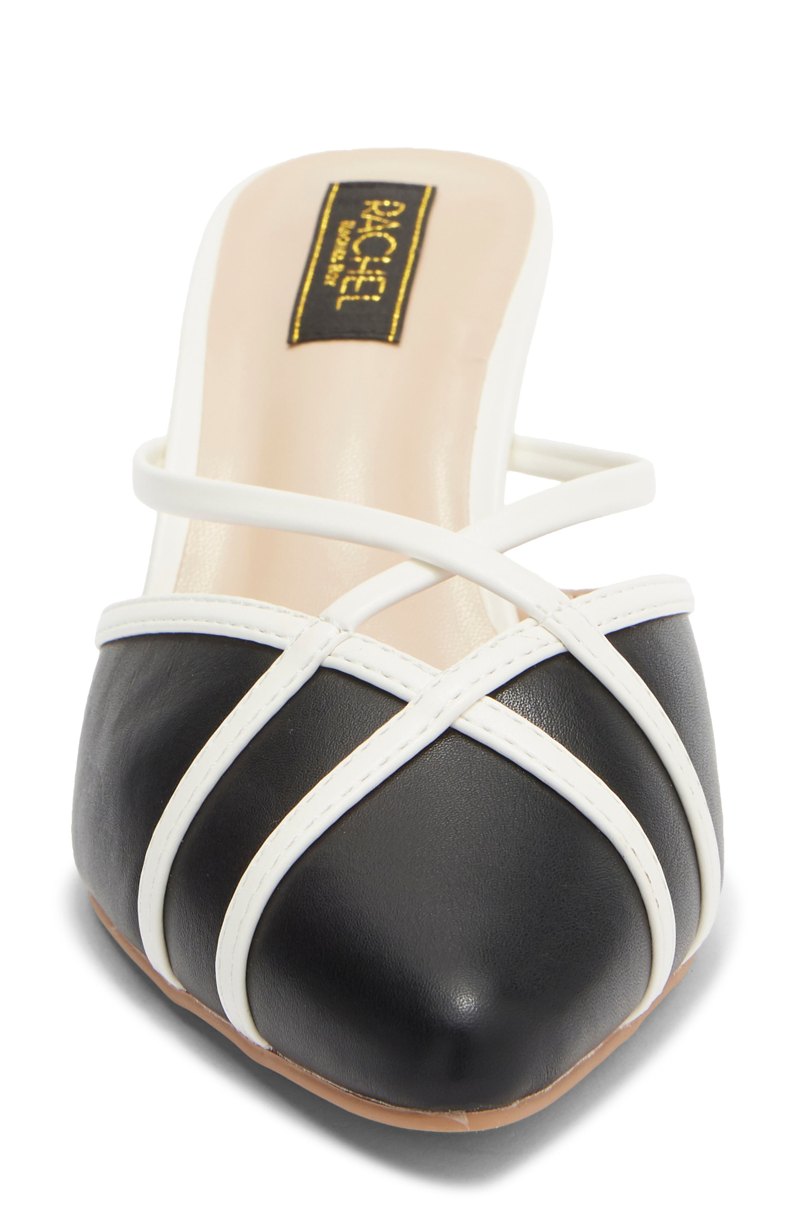 RACHEL Rachel Roy Emelia Mule, Alternate, color, Black/ White