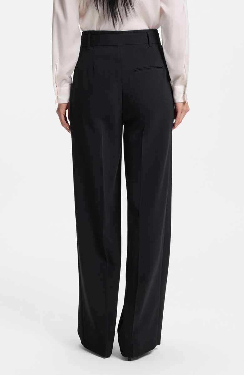 BOSS Tapiana Pleated Tie Waist Straight Leg Pants, Alternate, color, Sky Captain