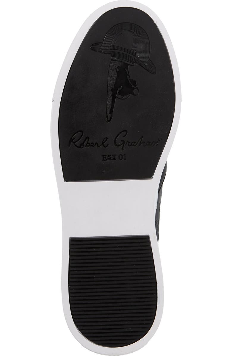 Robert Graham Floyd Debossed Leather Sneaker, Alternate, color,