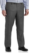Oak Hill Premium by DXL Big & Tall Sharkskin Suit Pants