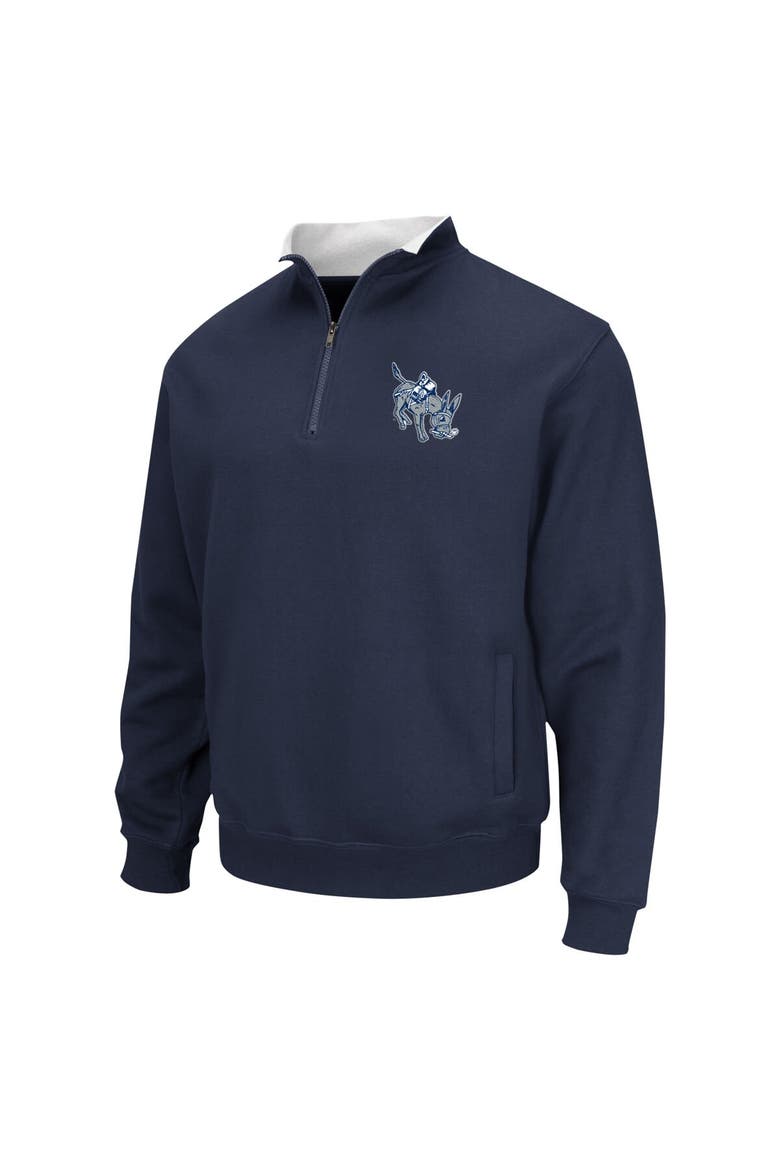 Men's Colosseum Navy Colorado School of Mines Orediggers Tortugas Quarter-Zip Top, Alternate, color, Navy