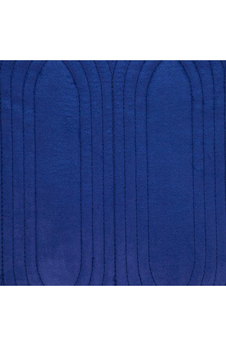 PARKLAND COLLECTION Iphis Topstitched Throw Pillow, Alternate, color, Blue