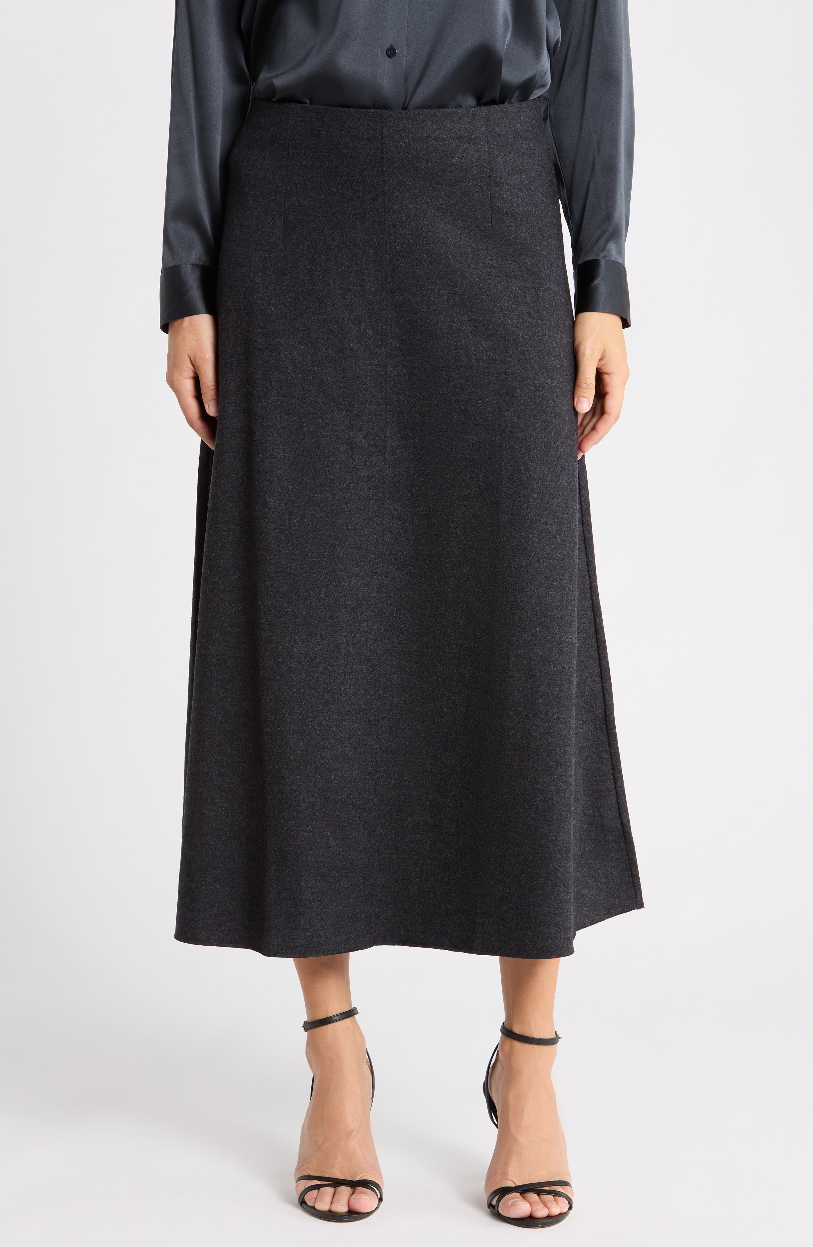 Wool Jersey Maxi Skirt