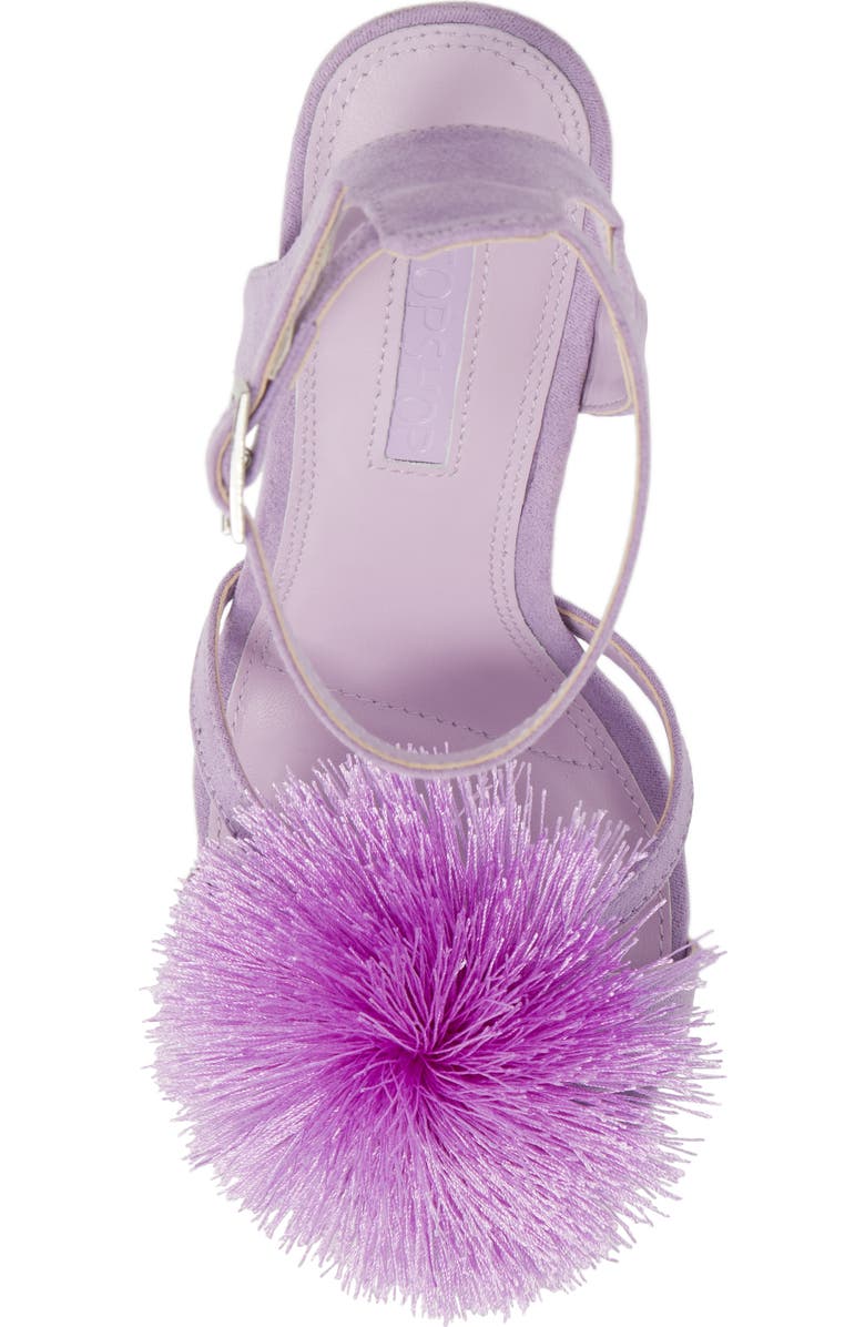 Topshop Renee Pompom Sandal, Alternate, color,