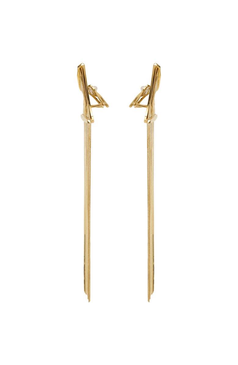 Lanvin Chain Earrings, Alternate, color, Gold