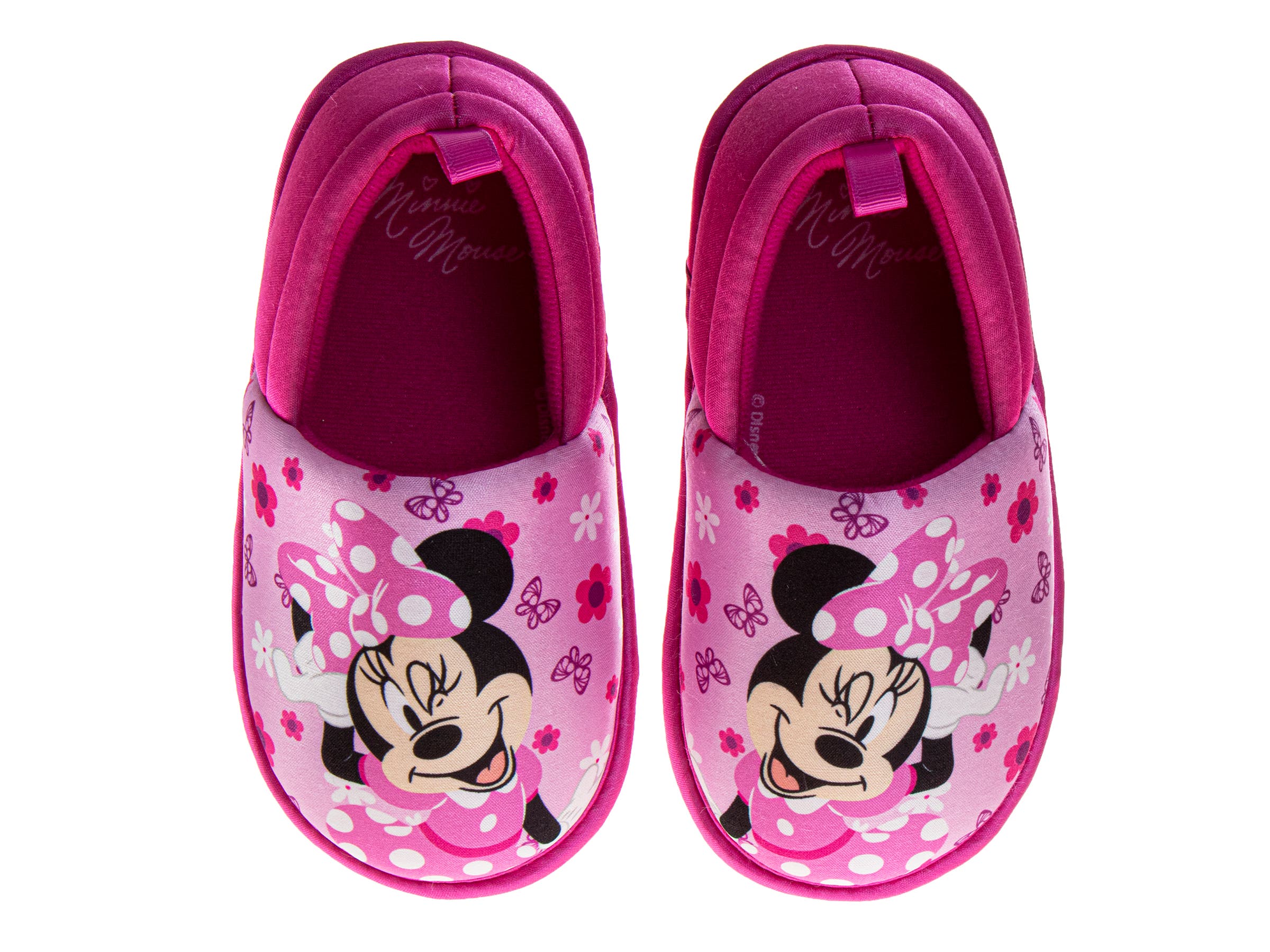 Disney Soft Disney Minnie Mouse Girls' Slippers, Alternate, color, Pink