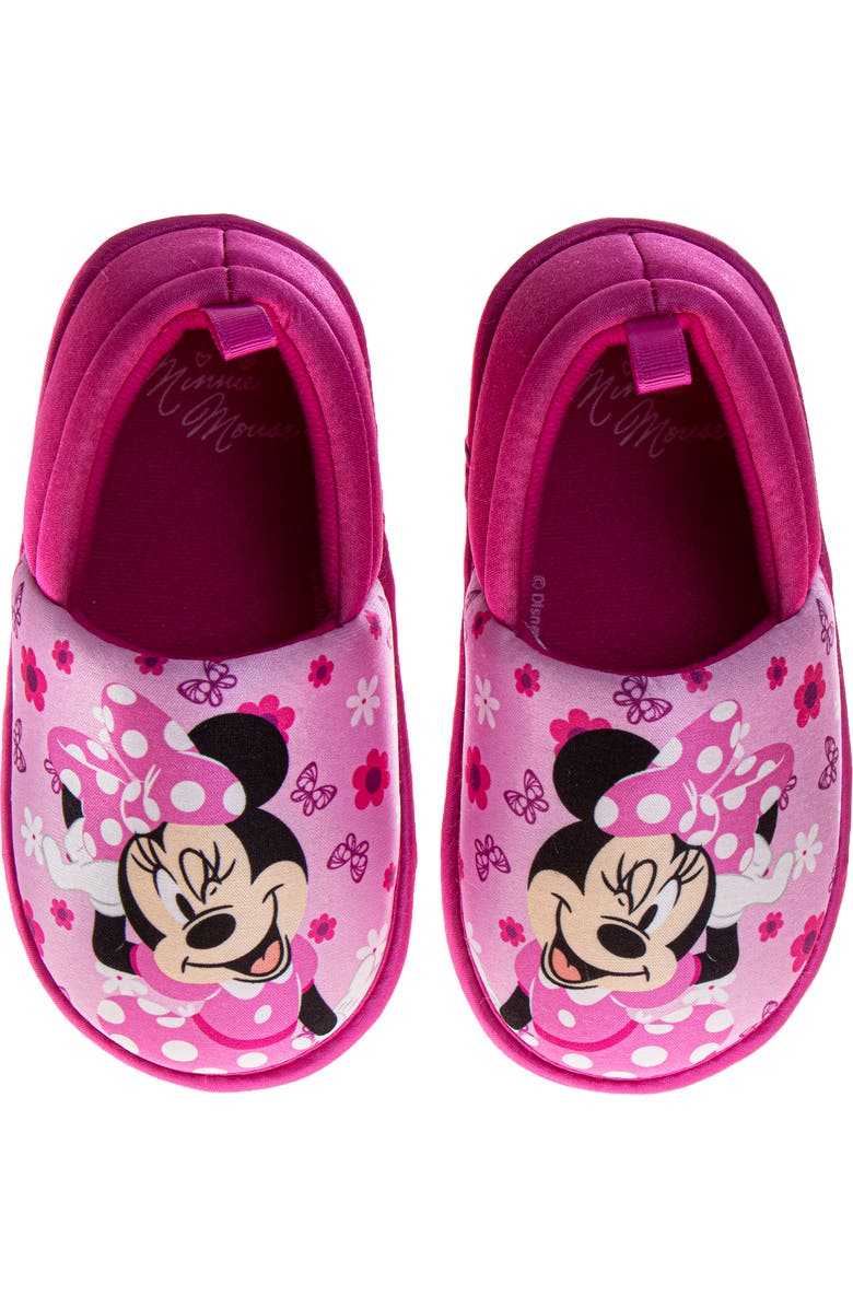 Disney Soft Disney Minnie Mouse Girls' Slippers, Alternate, color, Pink
