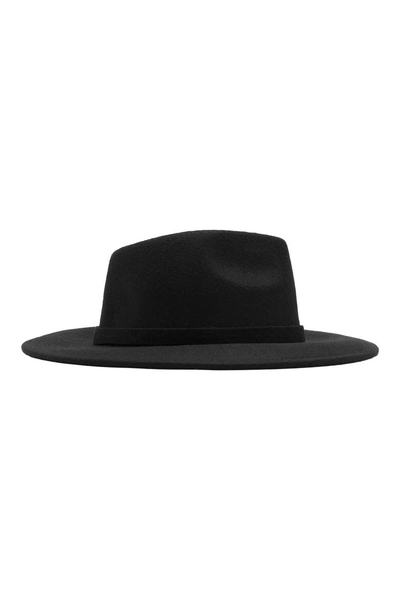 Wool Felt Fedora, Alternate, color, BLACK